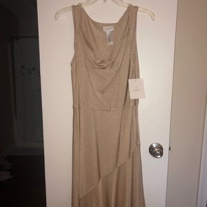 Liz Claiborne sparkly gold dress